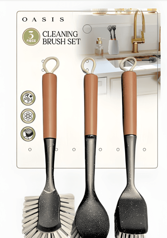 3-Piece Cleaning Brush Set